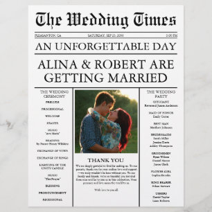 独自のタイムラ結婚イン新聞プログラムの作成 チラシ