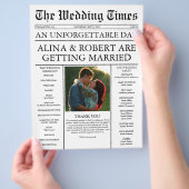 独自のタイムラ結婚イン新聞プログラムの作成 チラシ (手)