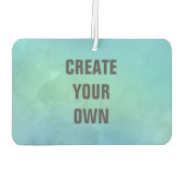 独自のターコイズ水の色を作絵画成 カーエアーフレッシュナー (裏面)