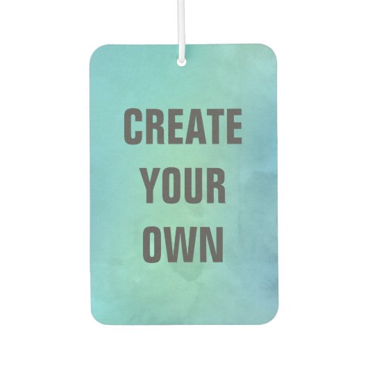 独自のターコイズ水の色を作絵画成 カーエアーフレッシュナー (正面)