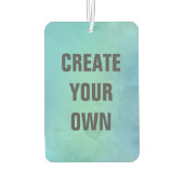 独自のターコイズ水の色を作絵画成 カーエアーフレッシュナー (裏面)