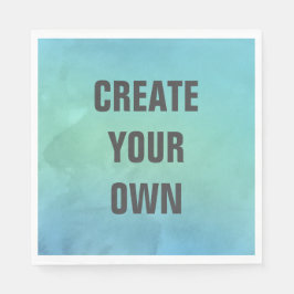 独自のターコイズ水の色を作絵画成 スタンダードランチョンナプキン