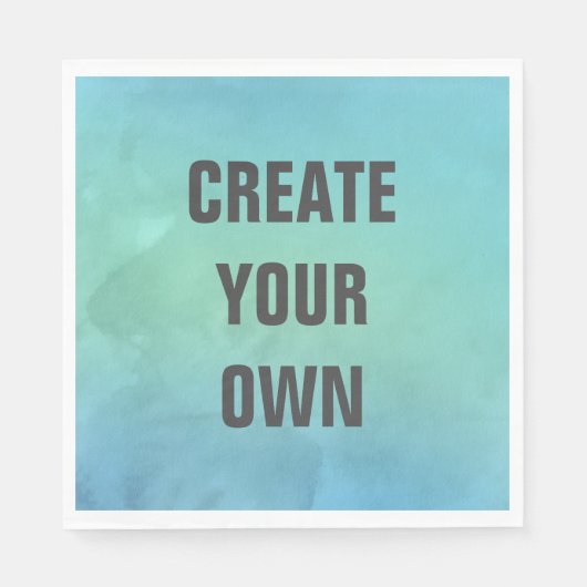 独自のターコイズ水の色を作絵画成 スタンダードランチョンナプキン (正面)