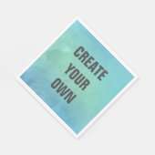 独自のターコイズ水の色を作絵画成 スタンダードランチョンナプキン (角)