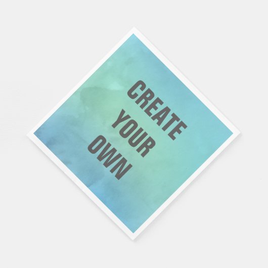 独自のターコイズ水の色を作絵画成 スタンダードランチョンナプキン (角)