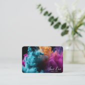 独自のターコイズ雲を作成 名刺 (スタンド正面)