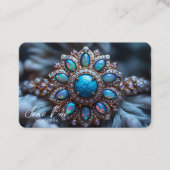 独自のターコイズOpalリングや輪の作成 名刺 (正面)