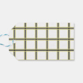 独自のタータンチェック ギフトタグ (裏面横)
