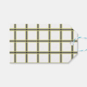 独自のタータンチェック ギフトタグ (正面(横))