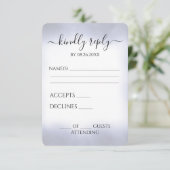 独自のダークインディゴブルーのエッジを作成する 出欠カード (スタンド正面)