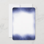 独自のダークインディゴブルーのエッジを作成する 出欠カード (裏面)