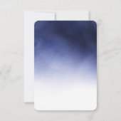 独自のダークインディゴブルークラウドを作成 出欠カード (裏面)