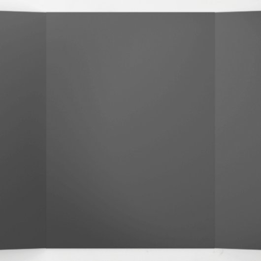 独自のダークグレーのカスタムデザインを作成 三つ折りカード (内部中)