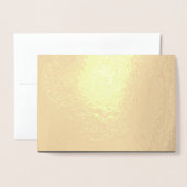 独自のダークグレーのカスタムデザインを作成 箔カード (封筒付き正面)
