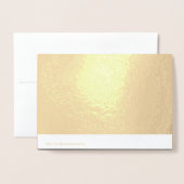 独自のダークグレーのカスタムデザインを作成 箔カード (裏面封筒付き)