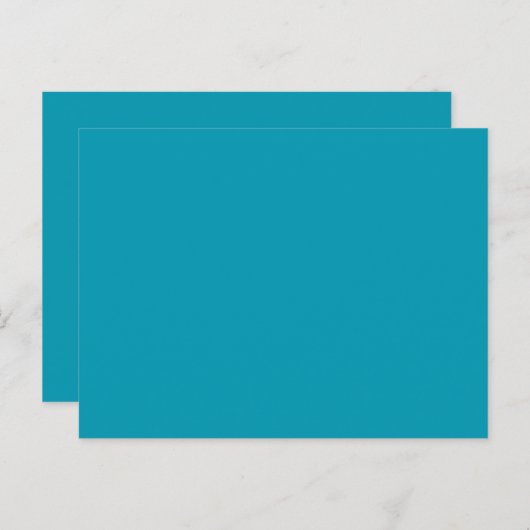 独自のダークターコイズフレキシブルを作成 案内ポストカード (正面/裏面)