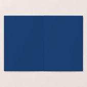 独自のダークブルー空白のを作成 箔カード (内部)