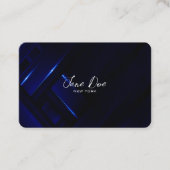 独自のダークブルー織りを作成 名刺 (正面)