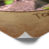 独自のチムンク野生生物を作成パーソナライズされた ポスター (角)