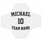 独自のチーム名番号を作成する サッカーボール (フラット)