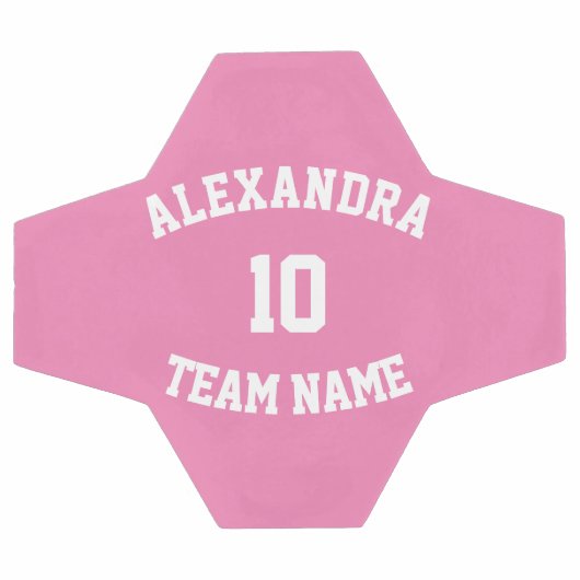 独自のチーム名番号を作成する サッカーボール (フラット)