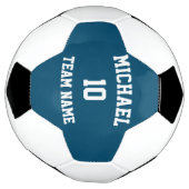 独自のチーム名番号を作成する サッカーボール (回転)