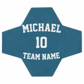 独自のチーム名番号を作成する サッカーボール (フラット)