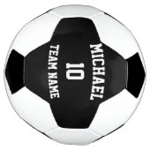 独自のチーム名番号を作成する サッカーボール (回転)