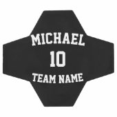 独自のチーム名番号を作成する サッカーボール (フラット)