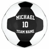 独自のチーム名番号を作成する サッカーボール (正面)