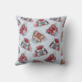 独自のティーカップと弓を作成 クッション (裏面)