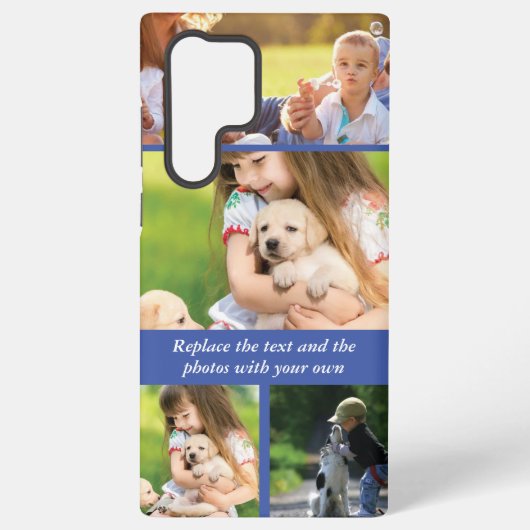 独自のテキストと写真に置き換えてください SAMSUNG GALAXYケース (裏面)