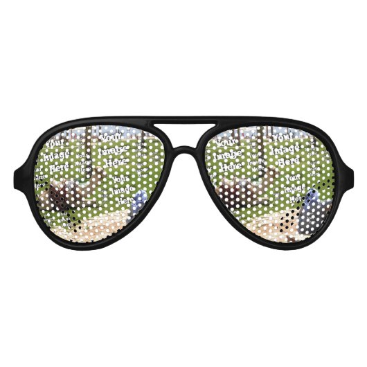 🤍独自のテンプレートのカスタム作成 アビエーターサングラス (正面)