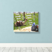 🤍独自のテンプレートのカスタム作成 キャンバスプリント (インサイチュ (ウッドフロア))