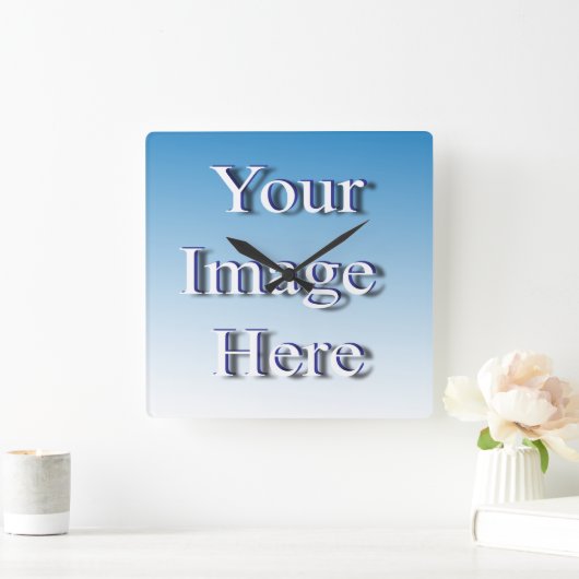 🤍独自のテンプレートのカスタム作成 スクエア壁時計 (ホーム)