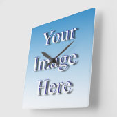 🤍独自のテンプレートのカスタム作成 スクエア壁時計 (傾斜)