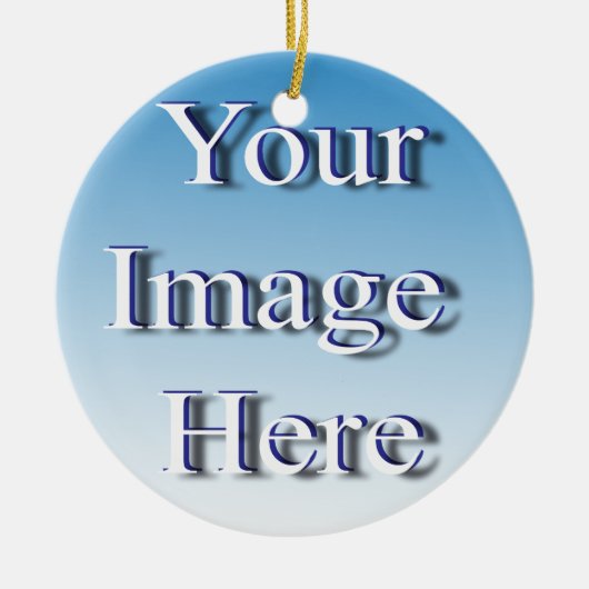 🤍独自のテンプレートのカスタム作成 セラミックオーナメント (正面)