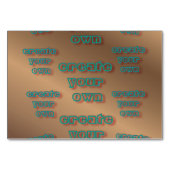 🤍独自のテンプレートのカスタム作成 テーブルナンバー (裏面)