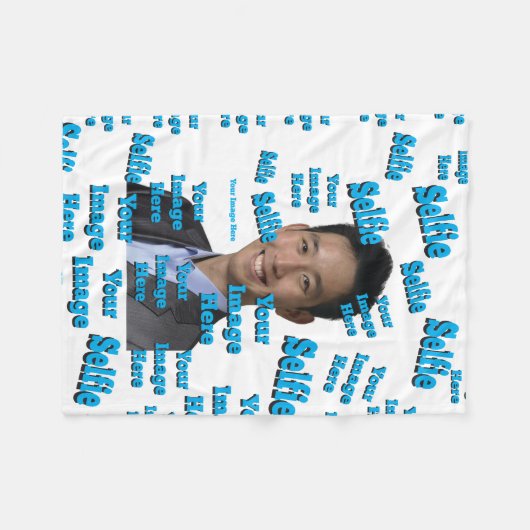 🤍独自のテンプレートのカスタム作成 フリースブランケット (正面(横))