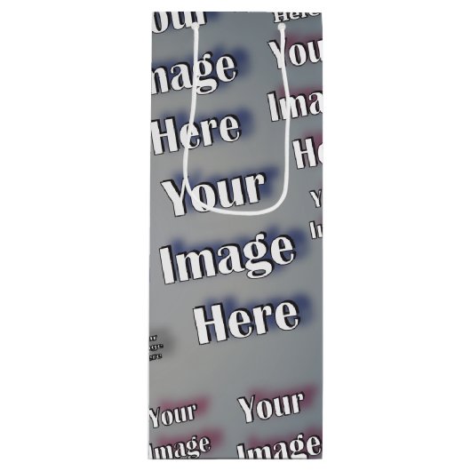 🤍独自のテンプレートのカスタム作成 ワインギフトバッグ (正面)