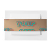 🤍独自のテンプレートのカスタム作成 招待状ベリーバンド (正面例)