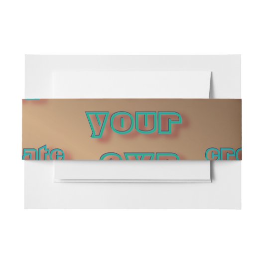 🤍独自のテンプレートのカスタム作成 招待状ベリーバンド (正面例)