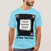 独自のテンプレートカスタムを前面に作成 Tシャツ (正面)