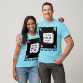 独自のテンプレートカスタムを前面に作成 Tシャツ (ユニセックス)