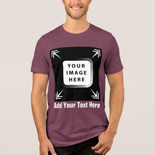 独自のテンプレートカスタムギフトのパーソナライズされた作成 トライブレンドＴシャツ (正面)