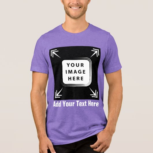 独自のテンプレートカスタムギフトのパーソナライズされた作成 トライブレンドTシャツ (正面)