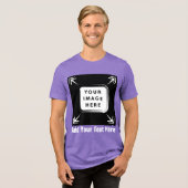 独自のテンプレートカスタムギフトのパーソナライズされた作成 トライブレンドTシャツ (正面全面)