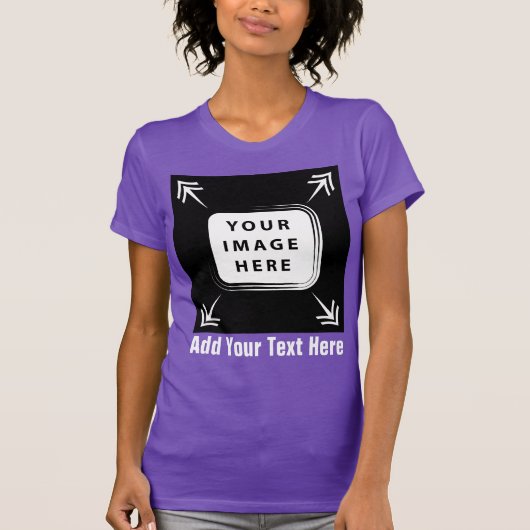 独自のテンプレートカスタムギフトのパーソナライズされた作成 Tシャツ (正面)