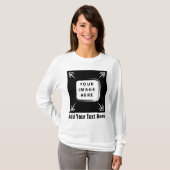 独自のテンプレートカスタムギフトのパーソナライズされた作成 Tシャツ (正面フル)