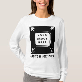 独自のテンプレートカスタムギフトのパーソナライズされた作成 Tシャツ